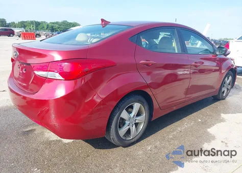 2013 Hyundai Elantra Gls from USA, damaged, VIN 5NPDH4AE7DH376070